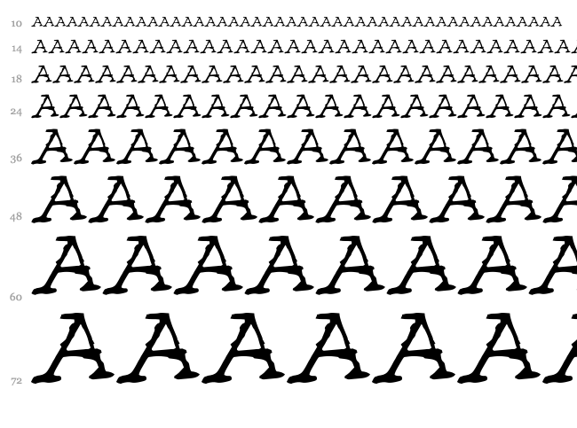 29 Days By Marsnev font waterfall